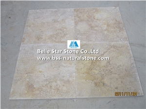 Chinese Beige Travertine Tiles,Brushed Travertine Floor Tiles,Honed Beige Travertine Patio Stones,Polished Travertine Wall Tiles,Beige Filled Holes Travertine Pattern,Natural Travertine Stone Pavers