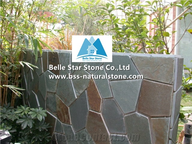 Chinese Multicolor Riven Slate Random Flagstone,Rusty Split Face Slate Irregular Flagstone,Copper Rust Slate Crazy Stone,Autumn Rose Flagstone Patio,Multicolour Slate Flagstone Walkway Pavers