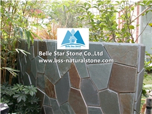 Chinese Multicolor Riven Slate Random Flagstone,Rusty Split Face Slate Irregular Flagstone,Copper Rust Slate Crazy Stone,Autumn Rose Flagstone Patio,Multicolour Slate Flagstone Walkway Pavers