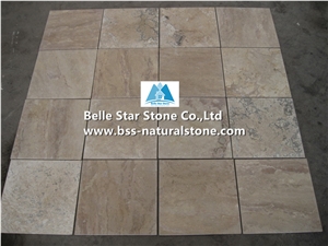 Chinese Variegation Travertine Tiles,Filled Holes Travertine Wall Tiles,Brushed Travertine Floor Tiles,Honed Travertine Paving Stone,Brown Coffee Travertine Patio Stones,China Travertine Pavers