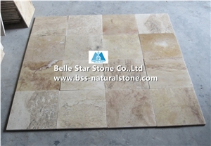Chinese Variegation Travertine Tiles,Filled Holes Travertine Wall Tiles,Brushed Travertine Floor Tiles,Honed Travertine Paving Stone,Brown Coffee Travertine Patio Stones,China Travertine Pavers