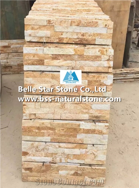 Golden Yellow Marble Ledgestone,White Gold Marble Stacked Stone,Natural Marble Culture Stone,Glory Gold Marble Stone Cladding,Marble Stone Veneer,Natural Stone Panel,China Marble Ledger Panels