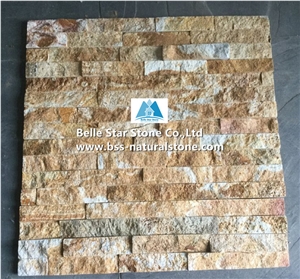 Golden Yellow Marble Ledgestone,White Gold Marble Stacked Stone,Natural Marble Culture Stone,Glory Gold Marble Stone Cladding,Marble Stone Veneer,Natural Stone Panel,China Marble Ledger Panels