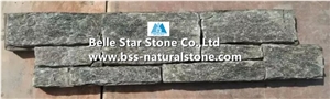 Green Quartzite Cemented Stacked Stone,Quartzite Z Clad Stone Cladding with Concrete Back,Green Stone Panel,Quartzite Ledgestone,Natural Ledger Panels,Green Stone Veneer,Quartzite Culture Stone