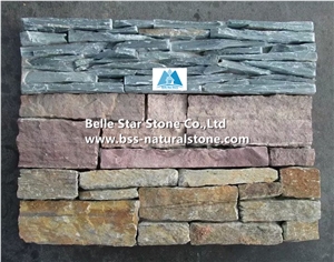 Green Slate Cemented Ledge Stone,Green Mini Stacked Stone,Natural Z Clad Stone Cladding,Split Face Slate Culture Stone,Natural Stone Wall Panel,Green Stone Veneer,Natural Ledger Panels,Wall Cladding