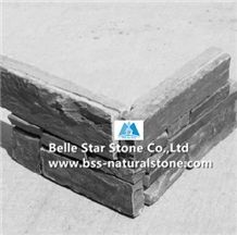 Green Slate Cemented Stacked Stone,Split Face Slate Ledgestone with Concrete Back,Green Stacked Stone,Natural Slate Z Clad Stone Cladding,Green Stone Panel,Slate Stone Veneer,Natural Slate Ledger Pane