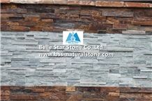 Green Split Face Slate Culture Stone,Slate Stacked Stone,Natural Stone Panel,Green Thin Stone Veneer,Real Stone Cladding,Slate Ledgestone,Slate Ledger Panels,Porches Stone Panel,Building Wall Cladding