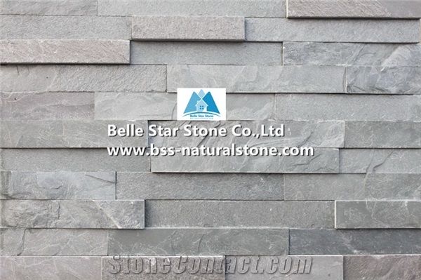 Green Split Face Slate Culture Stone,Slate Stacked Stone,Natural Stone Panel,Green Thin Stone Veneer,Real Stone Cladding,Slate Ledgestone,Slate Ledger Panels,Porches Stone Panel,Building Wall Cladding