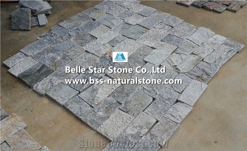Grey Slate Fieldstone,Split Face Loose Ledgestone,Grey Field Stone Veneer,Random Landscaping Wall Stone,Building Wall Facades,Outdoor Wall Cladding,Natural Slate Loose Stone,Grey Corner Stone