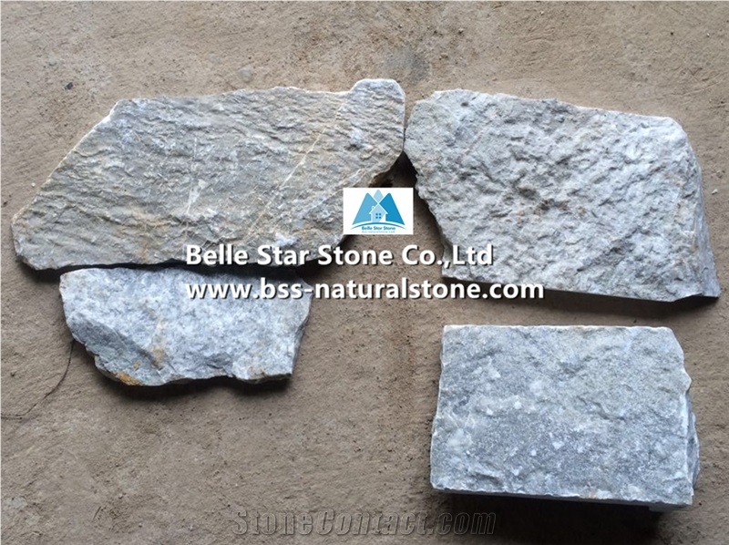 Grey Slate Fieldstone,Split Face Loose Ledgestone,Grey Field Stone Veneer,Random Landscaping Wall Stone,Building Wall Facades,Outdoor Wall Cladding,Natural Slate Loose Stone,Grey Corner Stone