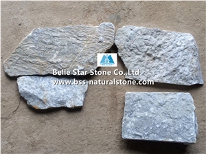 Grey Slate Fieldstone,Split Face Loose Ledgestone,Grey Field Stone Veneer,Random Landscaping Wall Stone,Building Wall Facades,Outdoor Wall Cladding,Natural Slate Loose Stone,Grey Corner Stone