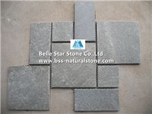 Grey Slate Meshed Flagstone,Split Face Slate Flagstone Patio,Grey Flagstone Paving Sets,P013 Slate Flagstone Walkway Pavers,Natural Flagstone Courtyard,Flagstone Wall,Flagstone Patio,Flagstone Pavers