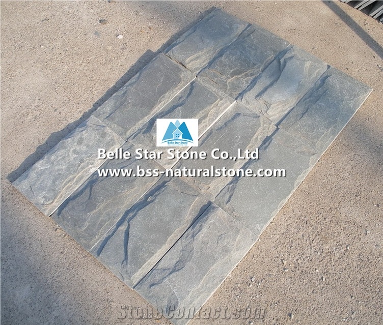 Grey Slate Mushroom Stones,Split Face Slate Mushroom Wall Cladding,P013 Mushroom Stone Tiles,Grey Pillar Mushroom Wall,Grey Split Face Slate Mushroom Landscaping Stones,Garden Wall Stone,Pillar Wall