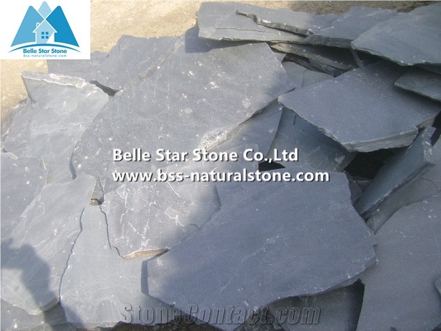Grey Split Face Slate Random Flagstone,Riven Slate Irregular Flagstone,Grey Slate Crazy Stone,Natural Random Flagstone Patio,Grey Flagstone Wall,Flagstone Courtyard Pavers,Flagstone Walkway