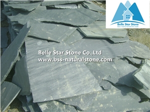 Grey Split Face Slate Random Flagstone,Riven Slate Irregular Flagstone,Grey Slate Crazy Stone,Natural Random Flagstone Patio,Grey Flagstone Wall,Flagstone Courtyard Pavers,Flagstone Walkway