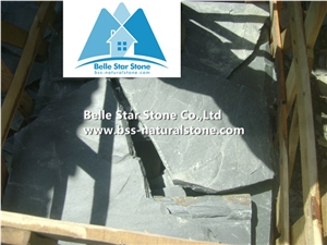 Grey Split Face Slate Random Flagstone,Riven Slate Irregular Flagstone,Grey Slate Crazy Stone,Natural Random Flagstone Patio,Grey Flagstone Wall,Flagstone Courtyard Pavers,Flagstone Walkway