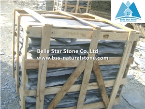 Grey Split Face Slate Random Flagstone,Riven Slate Irregular Flagstone,Grey Slate Crazy Stone,Natural Random Flagstone Patio,Grey Flagstone Wall,Flagstone Courtyard Pavers,Flagstone Walkway