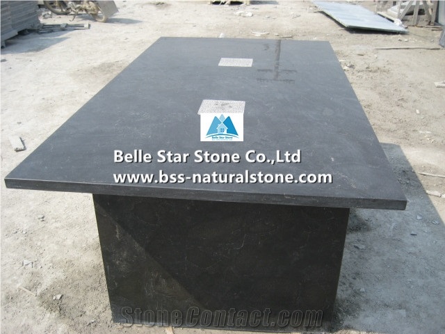 Honed Blue Limestone Table Tops,Blue Limestone Tables,Custom Made Blue Limestone Table Sets for Exterior Garden Furniture,Honed Blue Limestone Counter Tops,Blue Limestone Slabs,Honed Blue Limestone