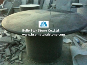 Honed Blue Limestone Table Tops,Blue Limestone Tables,Custom Made Blue Limestone Table Sets for Exterior Garden Furniture,Honed Blue Limestone Counter Tops,Blue Limestone Slabs,Honed Blue Limestone