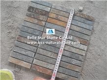 Multicolor Riven Slate Mosaic,Rusty Split Face Slate Wall Mosaic,Copper Rust Slate Floor Mosaic,Multicolour Slate Stone Mosaic,Sunset Slate Mosaic Pattern,Autumn Rose Mosaic Tiles,Natural Stone Mosaic