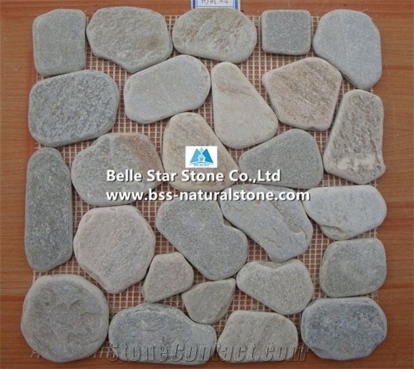 Oyster Pebble Mosaic,Desert Gold Quartzite Tumbled Stone Mosaic,Silver Sunset Quartzite Wall Mosaic,Golden Honey Quartzite Floor Mosaic,White Gold Quartzite Mosaic Pattern,Natural Oyster Mosaic Tiles