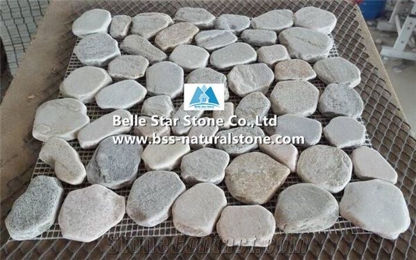 Oyster Pebble Mosaic,Desert Gold Quartzite Tumbled Stone Mosaic,Silver Sunset Quartzite Wall Mosaic,Golden Honey Quartzite Floor Mosaic,White Gold Quartzite Mosaic Pattern,Natural Oyster Mosaic Tiles