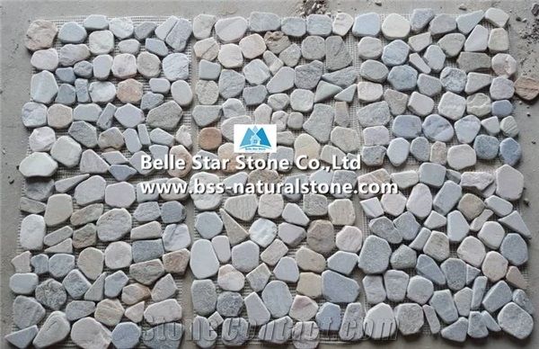 Oyster Pebble Mosaic,Desert Gold Quartzite Tumbled Stone Mosaic,Silver Sunset Quartzite Wall Mosaic,Golden Honey Quartzite Floor Mosaic,White Gold Quartzite Mosaic Pattern,Natural Oyster Mosaic Tiles
