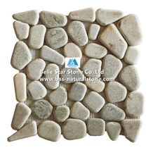 Oyster Pebble Mosaic,Desert Gold Quartzite Tumbled Stone Mosaic,Silver Sunset Quartzite Wall Mosaic,Golden Honey Quartzite Floor Mosaic,White Gold Quartzite Mosaic Pattern,Natural Oyster Mosaic Tiles
