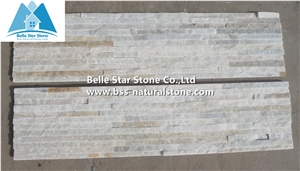 Oyster Split Face Mini Stacked Stone,Desert Gold Quartzite Mini Ledgestone,Golden Honey Quartzite Waterfall Shape Stone Cladding,Silver Sunset Quartzite Mini Stone Panel,Gold White Mini Stone Veneer
