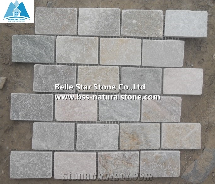 Oyster Split Face Mosaic,Desert Gold Quartzite Wall Mosaic,Golden Honey Quartzite Mosaic Wall Tiles,Silver Sunset Quartzite Mosaic Pattern,White Gold Quartzite Floor Mosaic,Natural Stone Mosaic