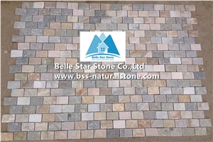Oyster Split Face Mosaic,Desert Gold Quartzite Wall Mosaic,Golden Honey Quartzite Mosaic Wall Tiles,Silver Sunset Quartzite Mosaic Pattern,White Gold Quartzite Floor Mosaic,Natural Stone Mosaic