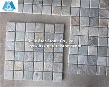 Oyster Split Face Quartzite Mosaic,Desert Gold Quartzite Mosaic Wall Tiles,Silver Sunset Quartzite Floor Mosaic,Golden Honey Quartzite Mosaic Pattern,White Gold Quartzite Mosaic Tiles,Natural Stone Mo