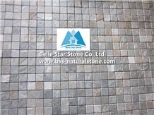 Oyster Split Face Quartzite Mosaic,Desert Gold Quartzite Mosaic Wall Tiles,Silver Sunset Quartzite Floor Mosaic,Golden Honey Quartzite Mosaic Pattern,White Gold Quartzite Mosaic Tiles,Natural Stone Mo