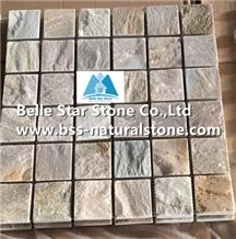 Oyster Split Face Quartzite Mosaic,Desert Gold Quartzite Mosaic Wall Tiles,Silver Sunset Quartzite Floor Mosaic,Golden Honey Quartzite Mosaic Pattern,White Gold Quartzite Mosaic Tiles,Natural Stone Mo