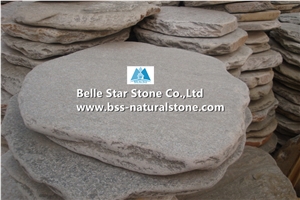 Oyster Split Face Quartzite Round Stepping Stones,Silver Sunset Quartzite Paving Sets,Natural Stone Garden Stepping Pavements,Ivory Patio Pavers,Oyster Slate Walkway Pavers,Courtyard Pavers