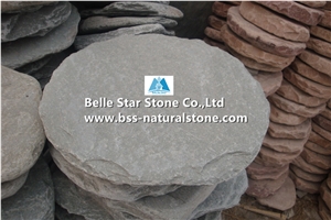 Oyster Split Face Quartzite Round Stepping Stones,Silver Sunset Quartzite Paving Sets,Natural Stone Garden Stepping Pavements,Ivory Patio Pavers,Oyster Slate Walkway Pavers,Courtyard Pavers