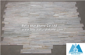 Oyster Split Face Slate Mini Stacked Stone,Desert Gold Quartzite Waterfall Shape Ledgestone,Golden Honey Quartzite Mini Thin Stone Veneer,Silver Sunset Mini Stone Cladding,Natural Mini Stone Panel