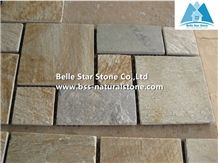 Oyster Split Face Slate Mosaic,Desert Gold Quartzite Mosaic Wall,Golden Honey Quartzite Floor Mosaic,White Gold Quartzite Mosaic Pattern,Silver Sunset Quartzite Mosaic Tiles,Interior Wall Stone Mosaic