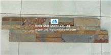 Rusty Split Face Slate Culture Stone,Multicolour Riven Slate Stacked Stone,Copper Rust Slate Stone Panel,Autumn Rose Slate Stone Cladding,Sunset Slate Ledgestone,Natural Ledger Panels,Split Face Wall