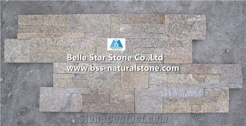 Sesame Yellow Granite S Cut Stone Cladding,Tiger Skin Yellow Granite Culture Stone,Yellow Granite Stacked Stone,18x35 Thin Stone Veneer,Granite Stone Wall Panel,Yellow Granite Ledger Stone