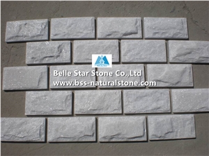 Snow White Quartzite Mushroom Stone,Super White Quartzite Mushroom Wall Cladding,White Pillar Mushroom Wall,White Mushroom Landscaping Wall Stone,Natural Split Face Mushroom Stone,Quartzite Mushroom