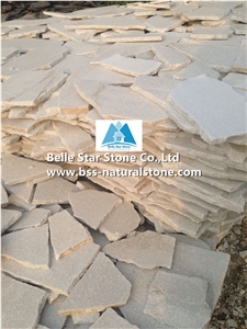 Snow White Quartzite Random Flagstone,Super White Irregular Flagstone,Quartzite Crazy Stone,White Random Stone,Natural Random Flagstone Wall,White Flagstone Walkway Pavers,Flagstone Patio,Flagstone