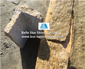 Tiger Skin Yellow Granite Fieldstone,Yellow Granite Thin Ledgestone,Yellow Granite Real Field Stone Veneer,Natural Random Stone Veneer,Granite Loose Ledgestone,Yellow Loose Pieces,Granite Wall Stone