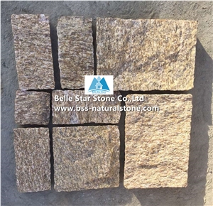 Tiger Skin Yellow Granite Patio,Granite Stone Pavers,Yellow Granite Paving Sets,Yellow Walkway Pavers,Granite Patio Pavers,Granite Patio Flooring,Granite Driveway Paving Stone,Yellow Granite Tiles