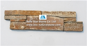 White Gold Quartzite Cemented Stacked Stone,Golden Honey Quartzite Stone Cladding,Beige Quartzite Stone Panel,Yellow Quartzite Stone Veneer,Natural Ledger Panels,Quartzite Wall Corner Stone