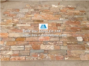 White Gold Quartzite Cemented Stacked Stone,Golden Honey Quartzite Stone Cladding,Beige Quartzite Stone Panel,Yellow Quartzite Stone Veneer,Natural Ledger Panels,Quartzite Wall Corner Stone