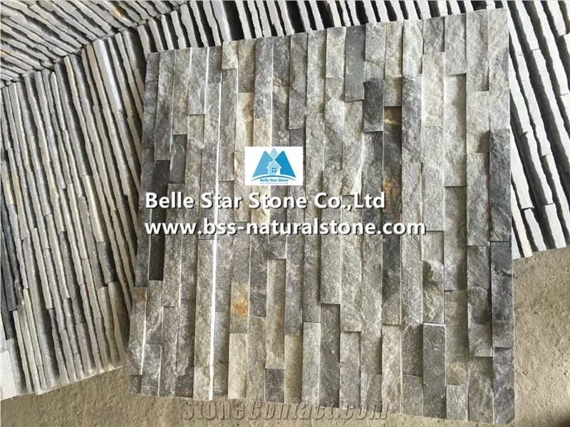 White Grey Quartzite Stone Cladding,Grey Quartzite Culture Stone,Blue Quartzite Stacked Stone,Natural Ledger Panels,Quartzite Ledgestone,Quartzite Stone Panels,Quartzite Thin Stone Veneer,Grey Stone