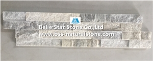 White Grey Quartzite Stone Cladding,Grey Quartzite Culture Stone,Blue Quartzite Stacked Stone,Natural Ledger Panels,Quartzite Ledgestone,Quartzite Stone Panels,Quartzite Thin Stone Veneer,Grey Stone
