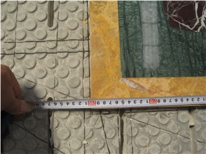 Natural Marble Stone Waterjet Square and Round Medallion for Hotel Lobby and Home Floor & Wall Decoration 100x100cm,120x120cm, Other Custom Size