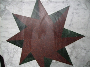 Natural Marble Stone Waterjet Square and Round Medallion for Hotel Lobby and Home Floor & Wall Decoration 100x100cm,120x120cm, Other Custom Size